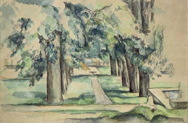 Paul Cezanne Avenue of Chestnut Trees at Jas de Bouffan